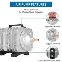 aquarium compressor air 220v high power e magnetic air pump fish pond oxygen pump for pond air aerator pump aco 208308318 240v