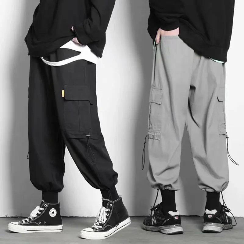 

Men Summer Casual Hip Pop Style Trousers Mens Cargo Pants Trousers Male Bottom
