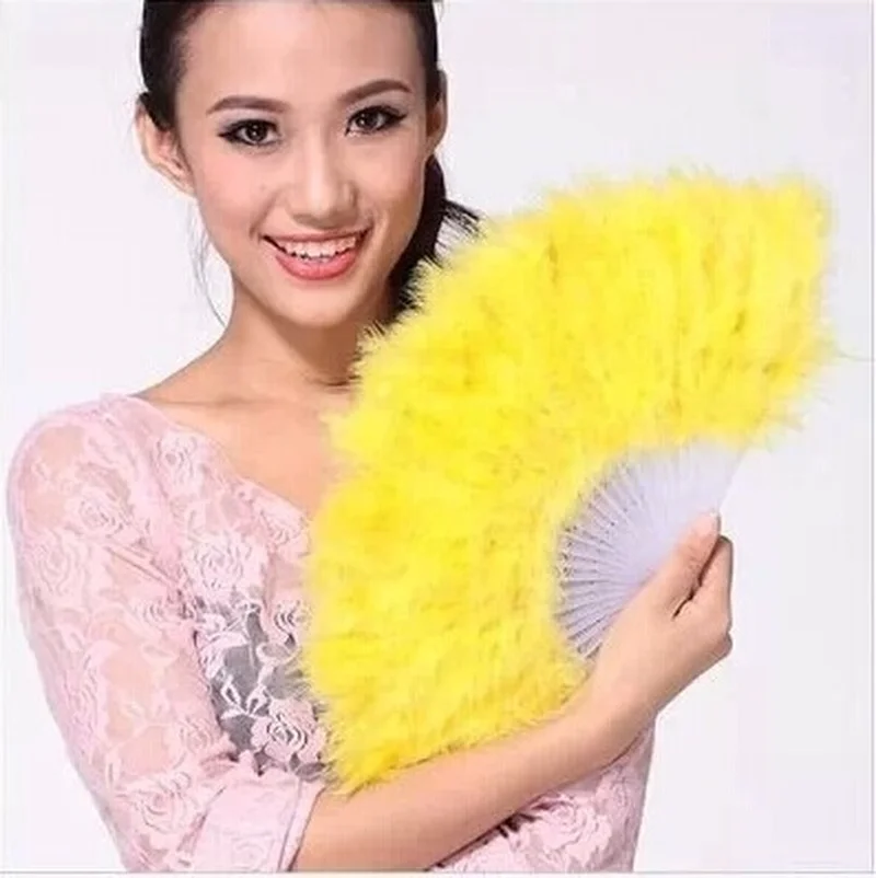 Новый пуховый закрытый вентиляторы складной веер Танец Реквизит поддержки