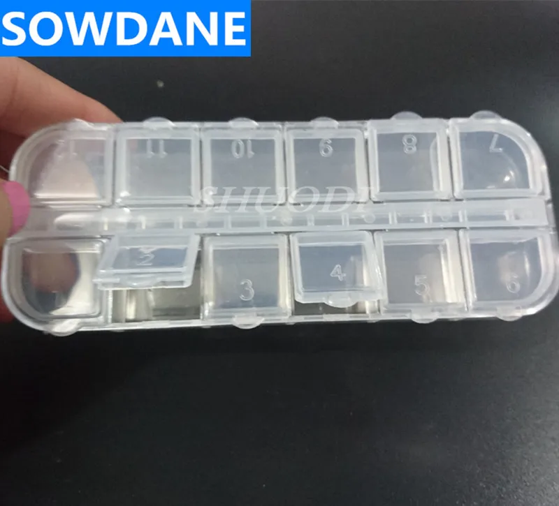 Коробка для хранения стоматологических принадлежностей 12 ячеек контейнер с