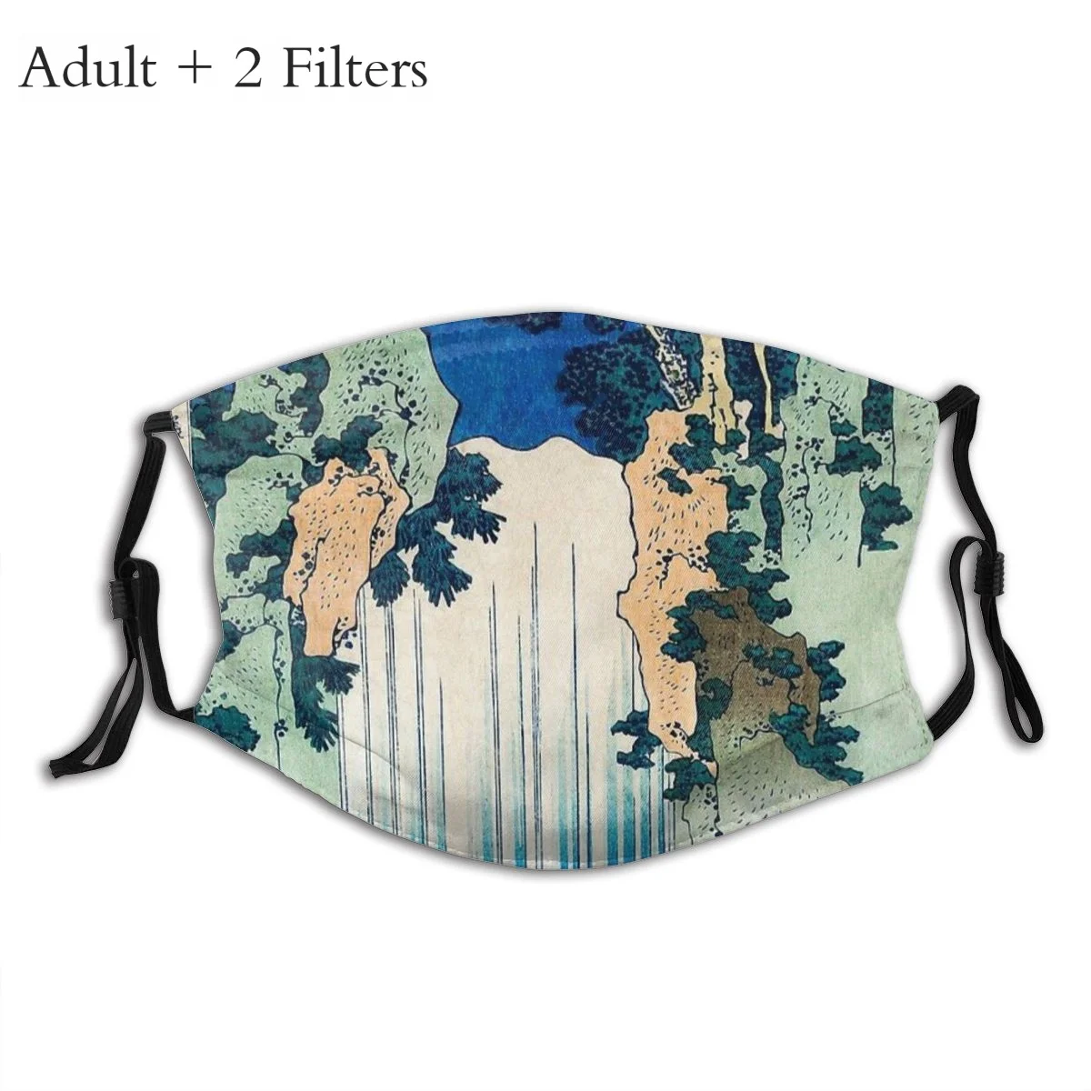 Моющаяся маска для рта Водопад Oni Япония Самурай многоразовые маски лица с