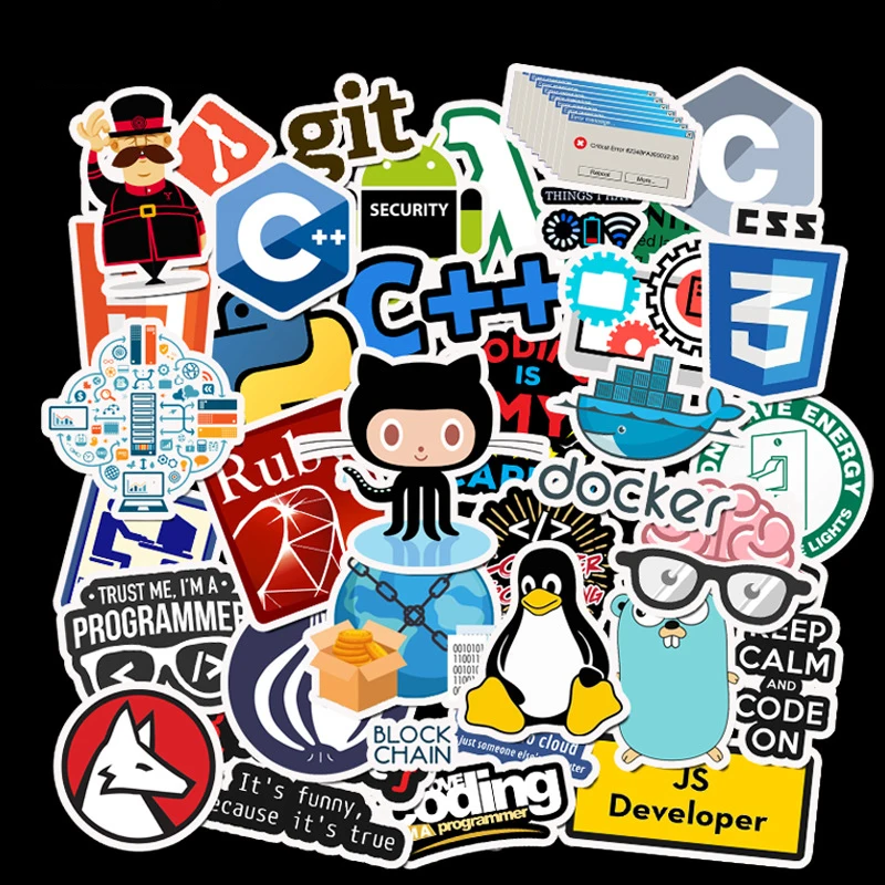 25 шт. Интернет Java программист Geek php-docker Html Биткоин облако C + язык программирования