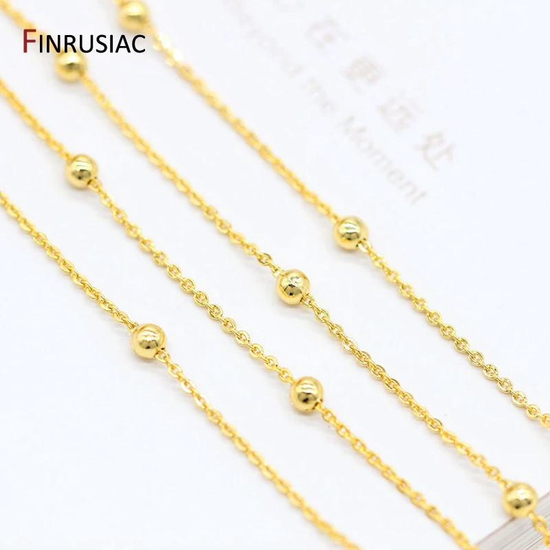 Цепочки с шариками для изготовления ювелирных изделий цепочки покрытием из