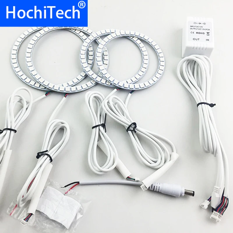 Для Fiat Linea 2007 2008 2009 2010 2011 2012 2013 2014 2015 светодиодный периметр фар колец halo