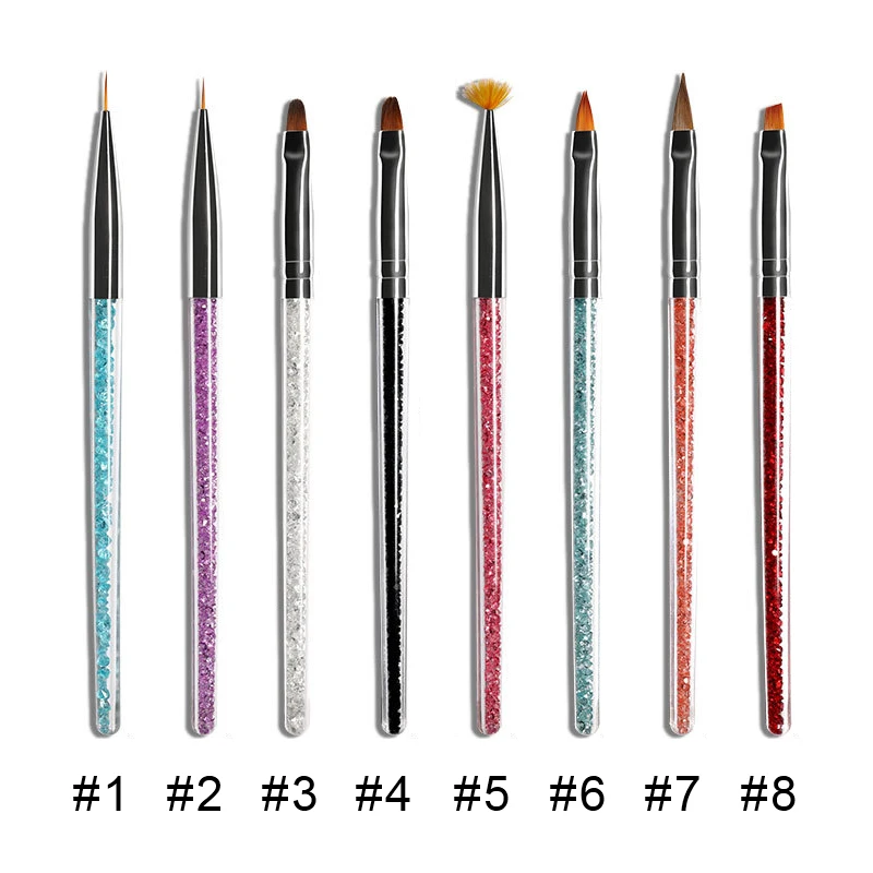 1 шт. лайнер для рисования ногтей кисть ручки кисточки стразы нейлоновые волосы
