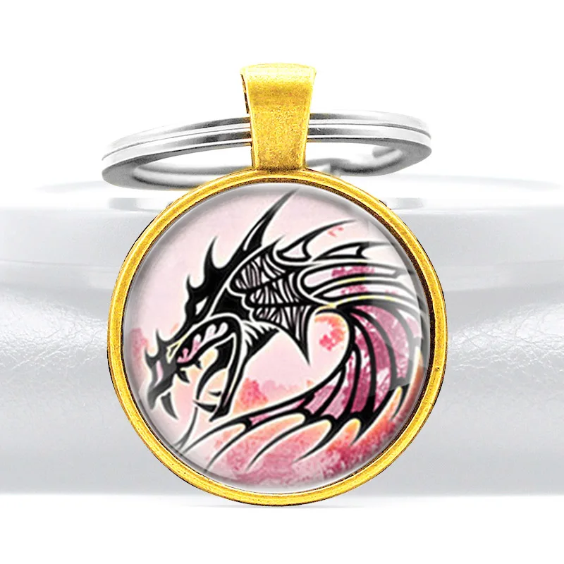 Брелок в стиле стимпанк с драконом для мужчин и женщин | Украшения аксессуары