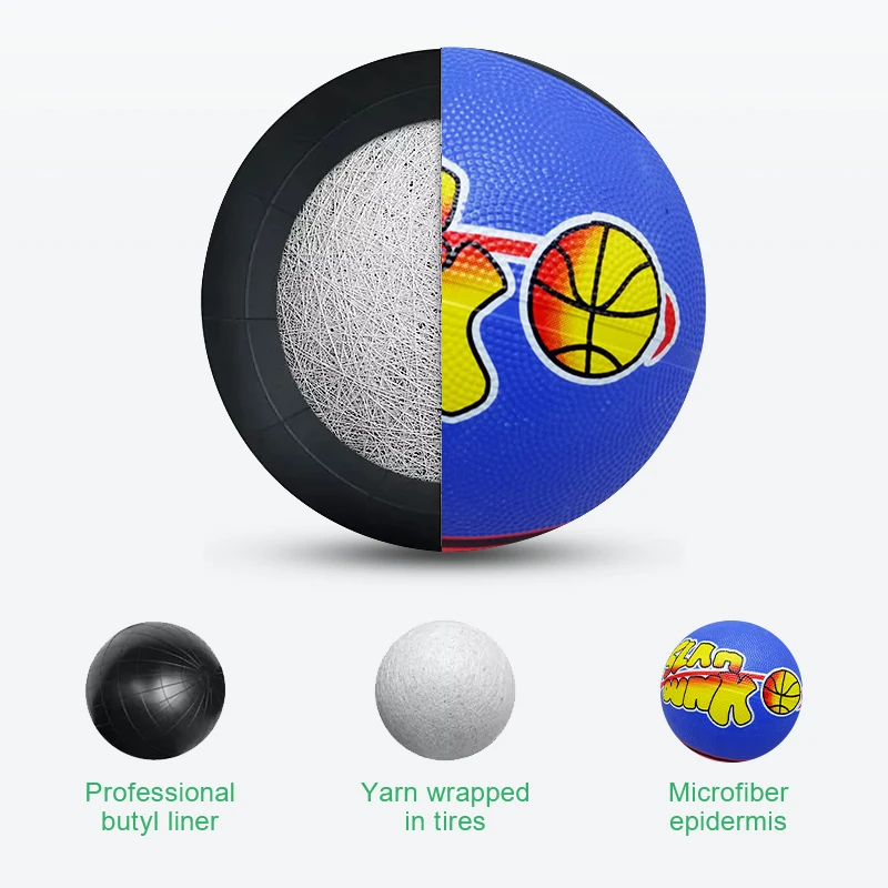 

Retail Or Wholesale No.7 Basketball 24.6cm Need Inflatable Indoor And Outdoor Rubber Basketball Suitable For Cement Floor