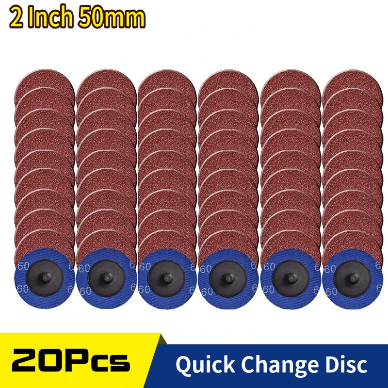 

20 шт. Roloc быстрое изменение оформления, 2-дюймовые диски для кондиционирования поверхности, для удаления краски с полоски, полировки, заусенц...