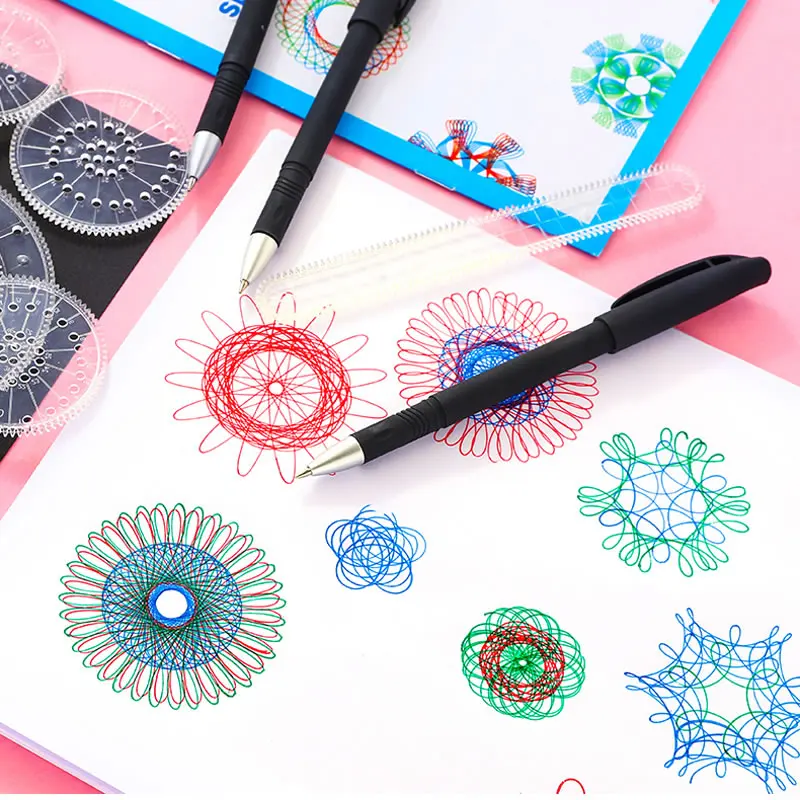 3D Спирограф для рисования набор игрушек детей творчества переплетение зубчатые