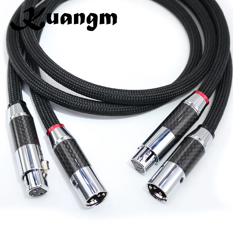 1 пара 2 шт. Kuangm Hi end HIFI FA 220 PVC жильный Чистая медь OFC PCOCC мама XLR к папе RCA аудио кабель