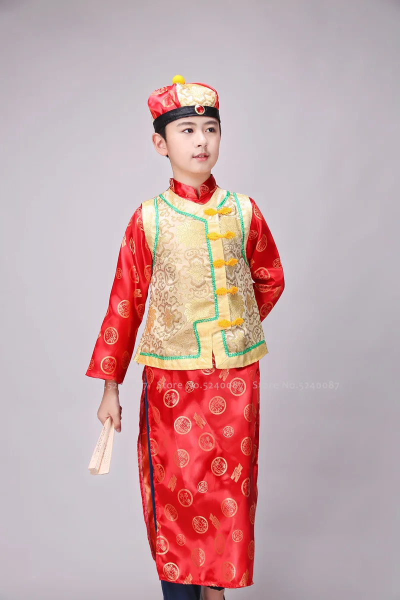 Традиционный китайский костюм Тан детское платье хозяина дома мастера ханьфу