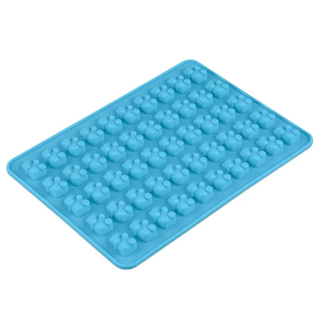 

Silicone Mold Cartoon Bear Chocolate Mould 50 Hole Bear Silicone Gumball Mould Bear Biscuit Mould Kitchen Tools Accessories