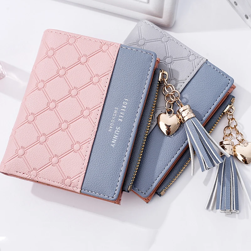 Новинка 2020 Маленький милый кошелек с кисточками Женский женские короткие