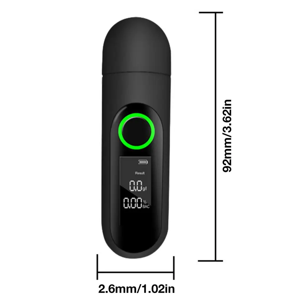 Тестер профессиональный анализатор дыхания портативный Перезаряжаемый с