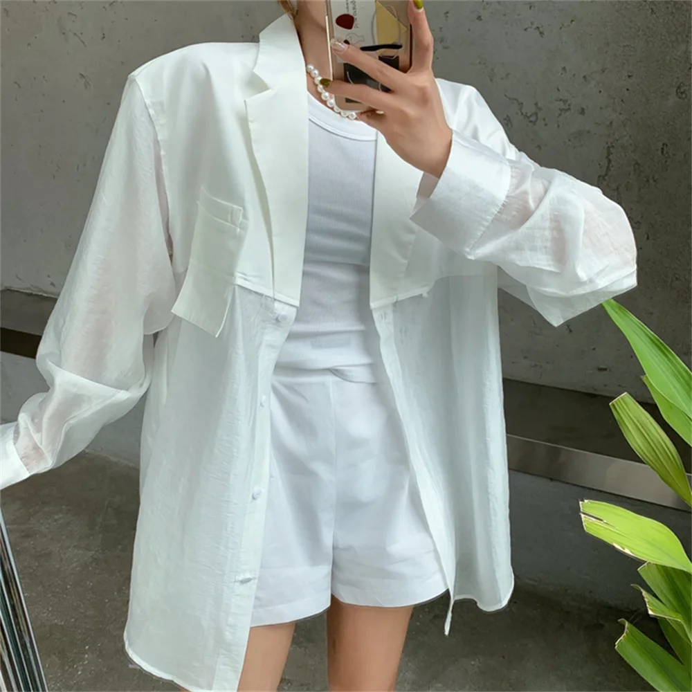 Женская Осенняя куртка HziriP солнцезащитная винтажная женские блейзеры