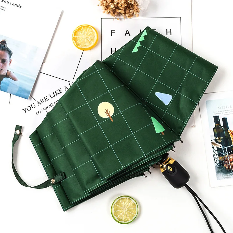 Автоматически складывающийся зонтик богиня приглашения на свадьбу с Ins лес Ретро