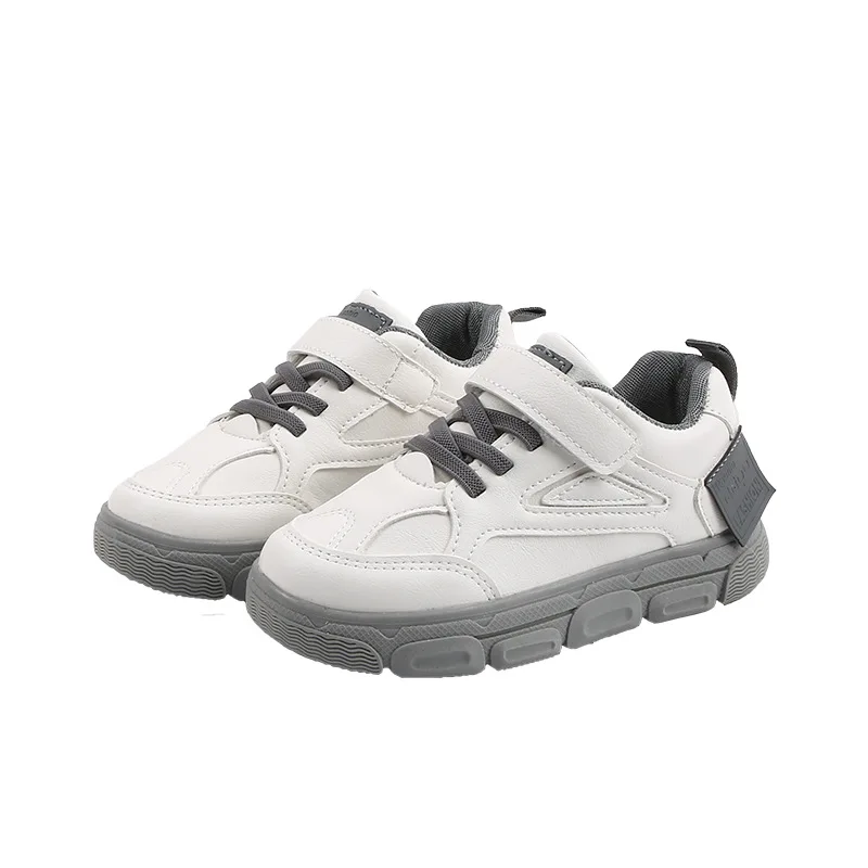 Кроссовки детские для мальчиков и девочек дышащие повседневная обувь белые