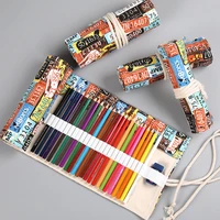 pencil case for brushes crayon bag rollable case make up storage bag pencil case for office school pencil cases