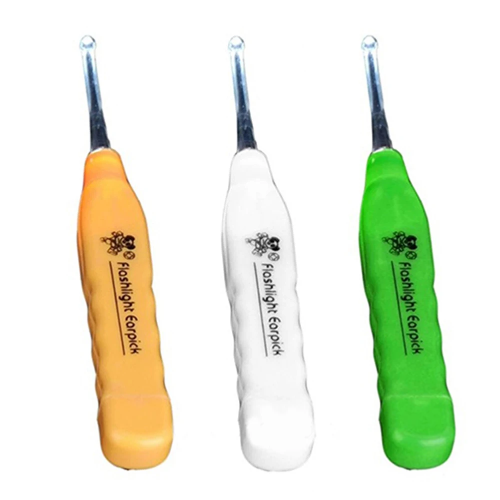 

Kid Baby Safe LED Flashlight Earpick Handle Health Ear Cleaner Earwax Remover Curette