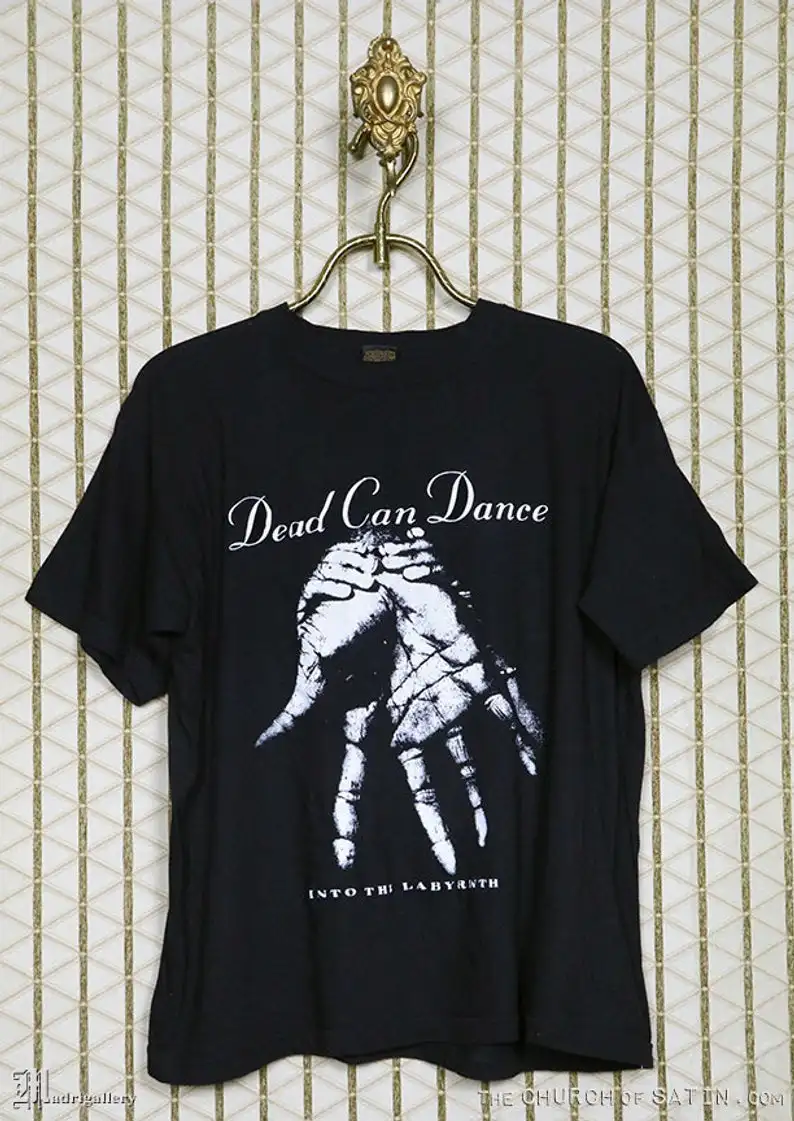 Dead Can футболка для танцев, винтажная редкая черная футболка, 1980s 1990s goth, This mmoral Cocteau Twins of Mercy