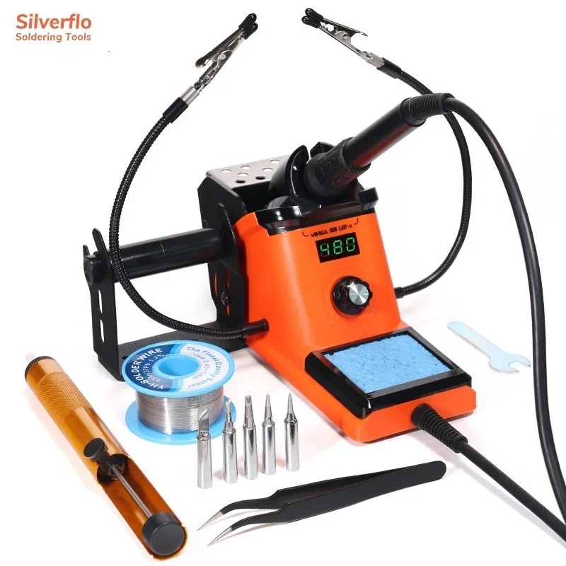 

New YIHUA 926LED-III Digital Electric Soldering Iron Kit with Helping Hands 960I Adjustable Temperature Portable Soldering
