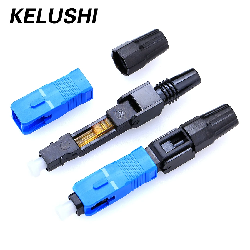 Бесплатная доставка 50/100 шт. в партии FTTH SC Одномодовый UPC оптоволоконный Быстрый