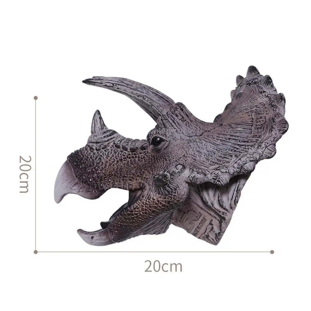

Dinosaur Hand Puppets Rubber Role Play Animal Gloves Realistic Raptor Dino Head Toy