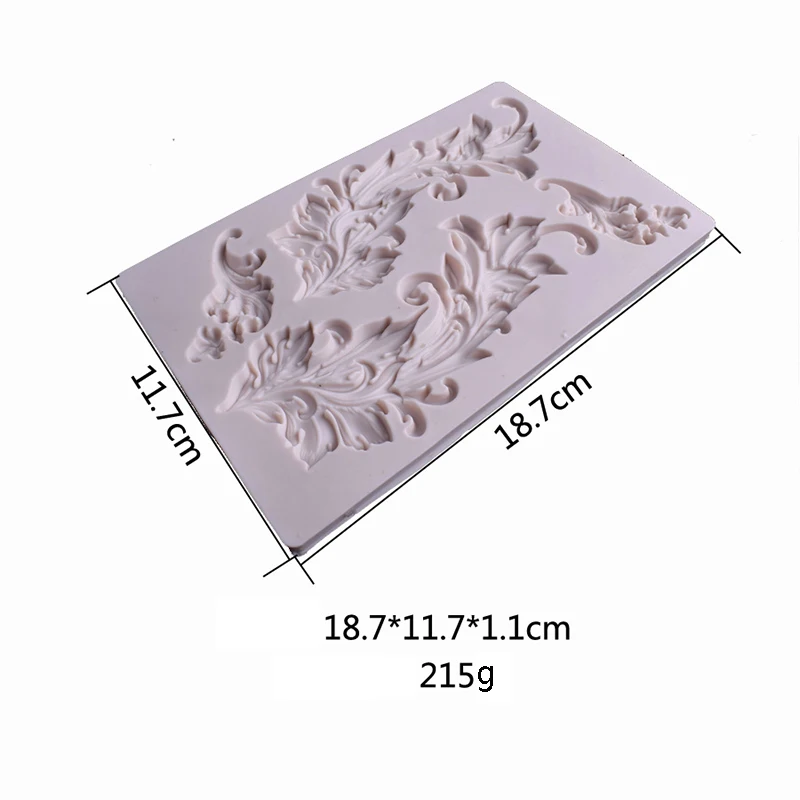 Рельефная силиконовая форма для помадки в европейском стиле барокко инструменты