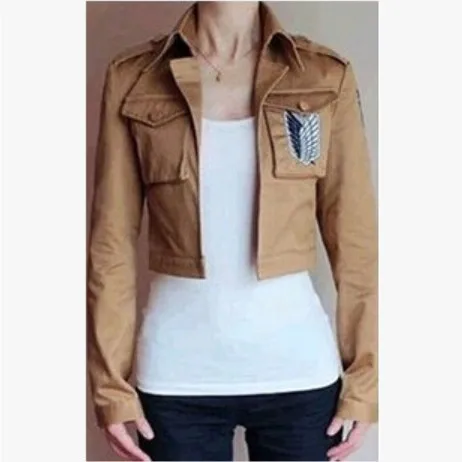 

Anime Clothing Attack Of The Giant Coat Investigation Corps Captain Mikasa Allen Cos Clothing Anime Small Coat
