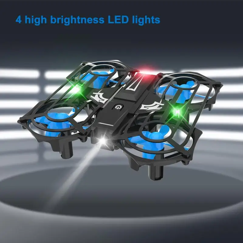 

Mini Drone UFO Hand Operated RC Helicopter LED Light Infrared Induction Aircraft Flying Ball Funny Grid Toys Birthday Gifts Kids