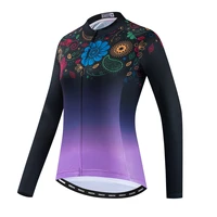 cycling jerseys women autumn long sleeve bicycle tops quick dry mountain bike clothes for female