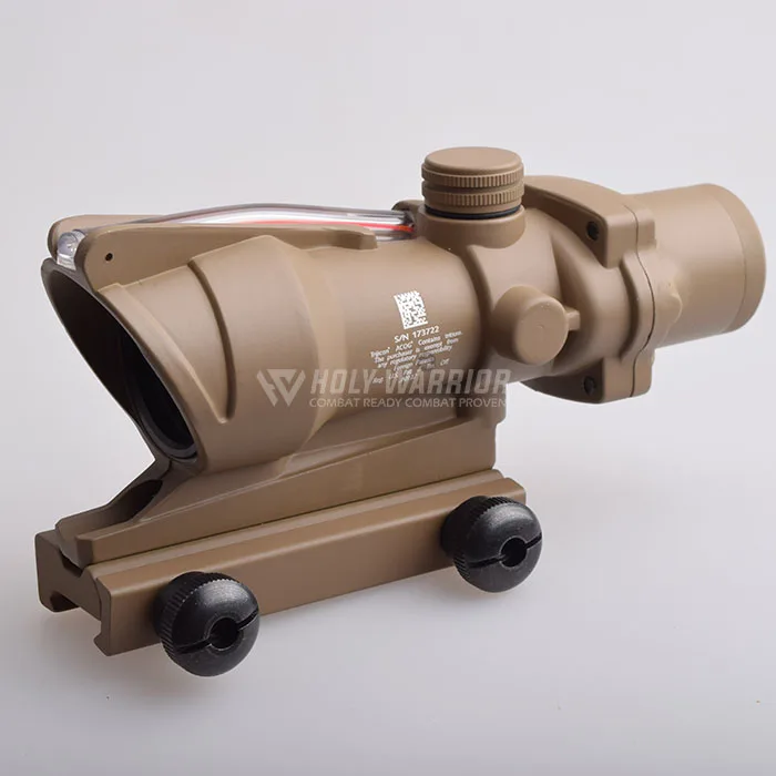 HW Охотничий Прицел ACOG TA31 4X32 оптика из настоящего Волокна Красная точка с подсветкой шеврон стекло тактический оптический прицел