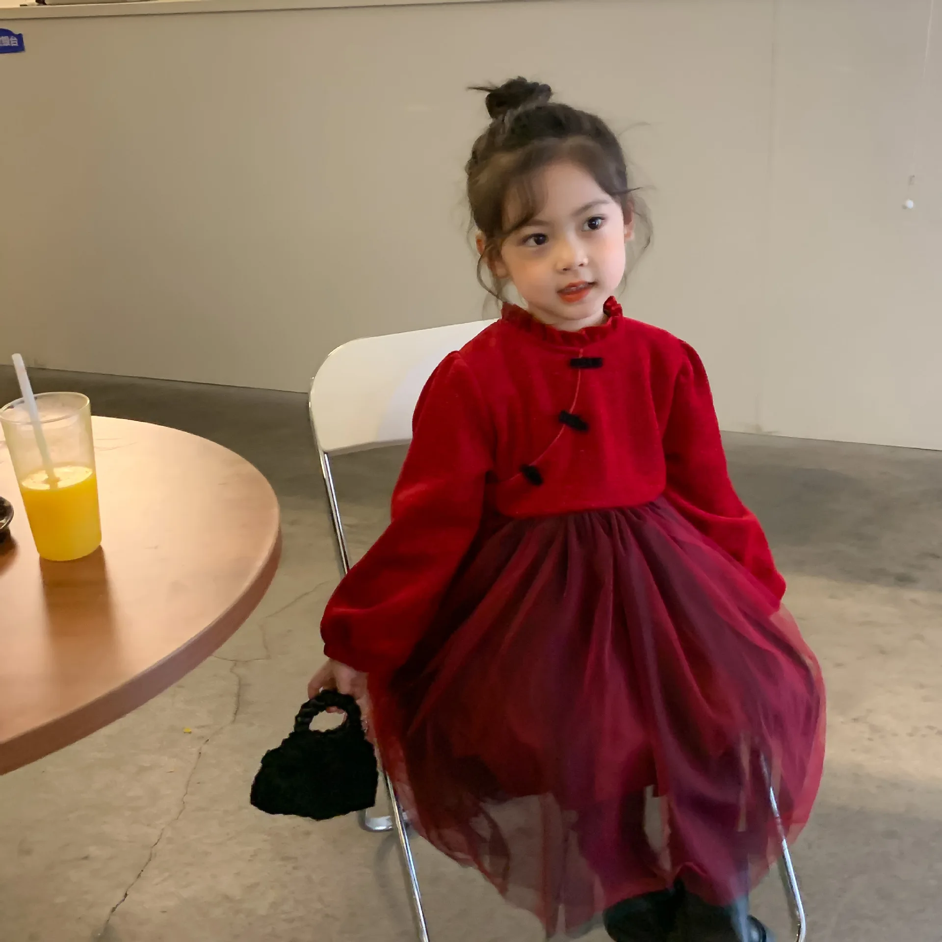 

Новинка весны 2021, детская одежда, платья для девочек, бархатная юбка, новая Пышная юбка, детские платья