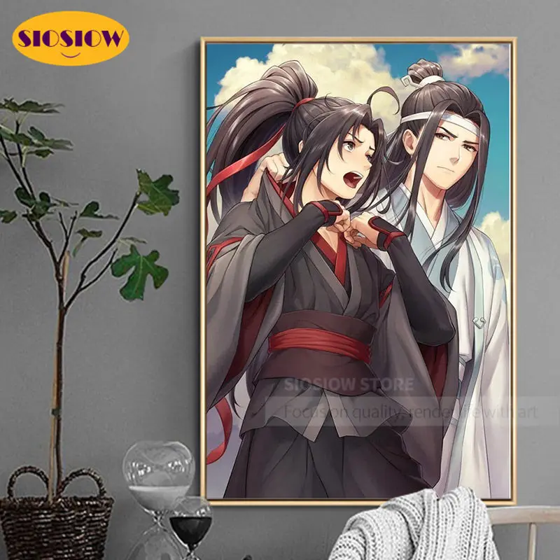 Картина из страз SIOSIOW 5d &quotсделай сам&quot мультфильм МО дао ЗУ Ши плакат с рисунком