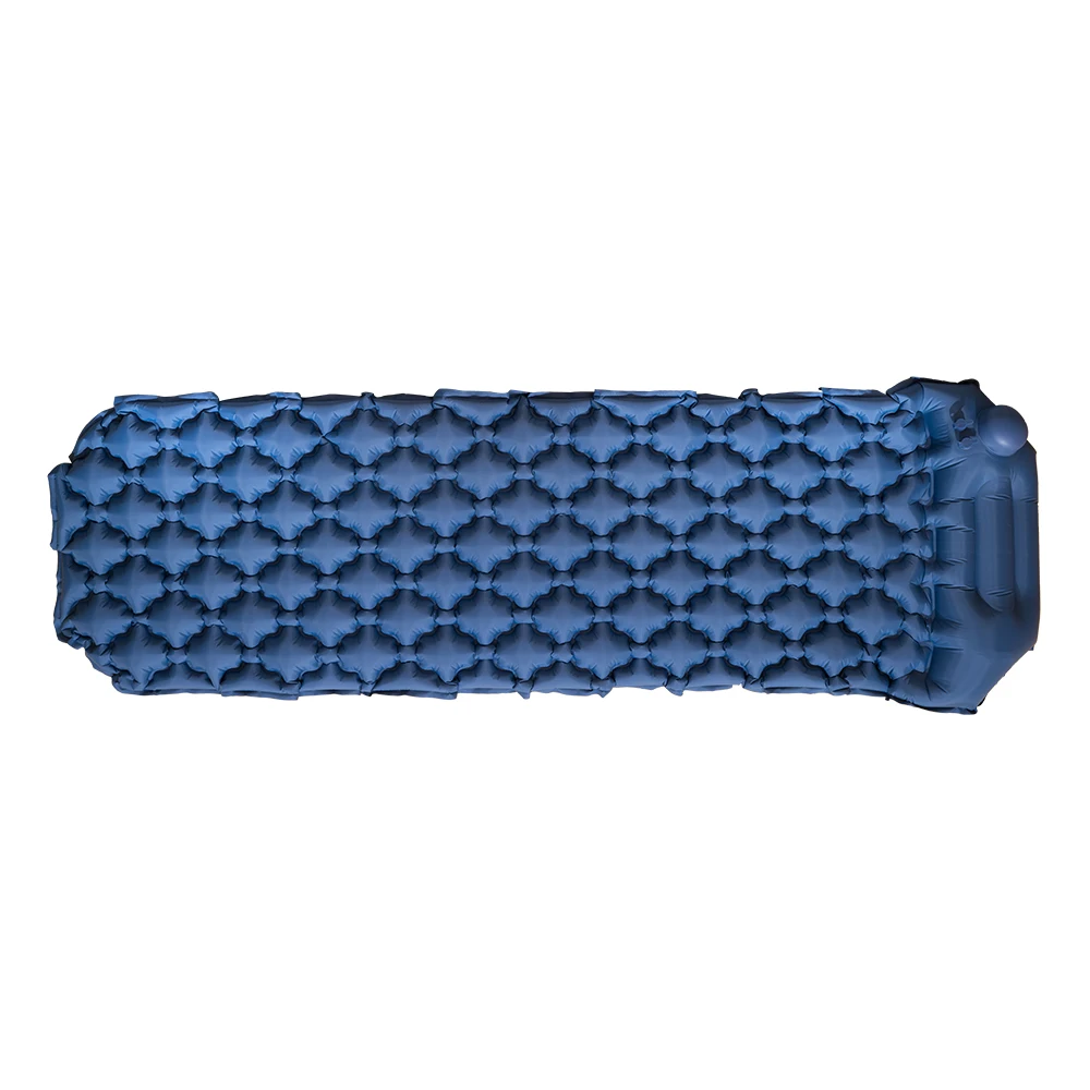 Navy Blue Подлинный Открытый походный коврик Сверхлегкий надувной матрас для кемпинга пляжный пастбищный коврик одноместный синий - Цвет: Navy Blue