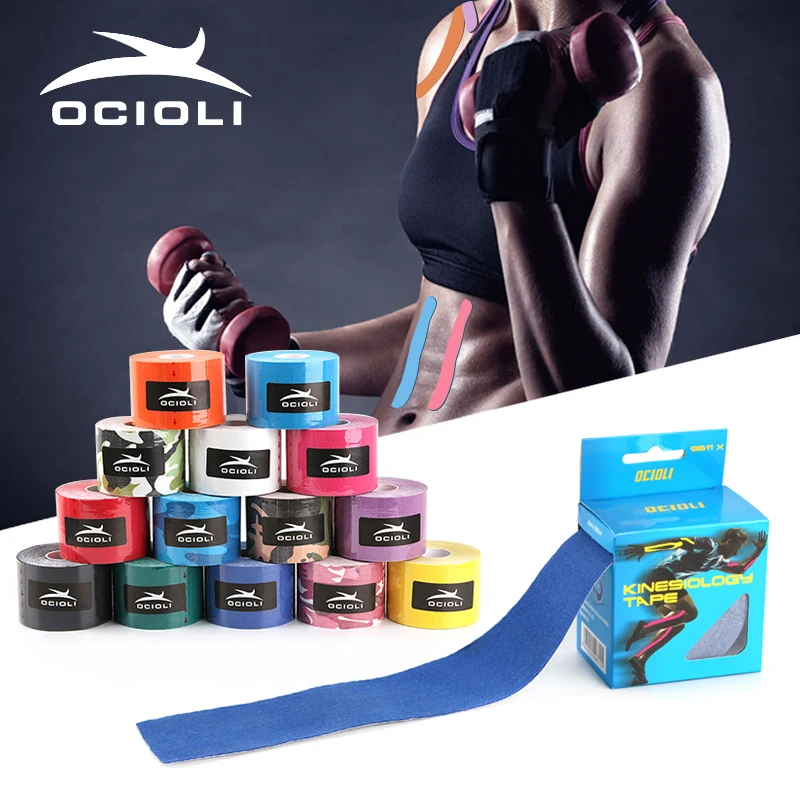 12 рулонов эластичная лента 5 см * спортивная поддержка травмирующая чаша уход