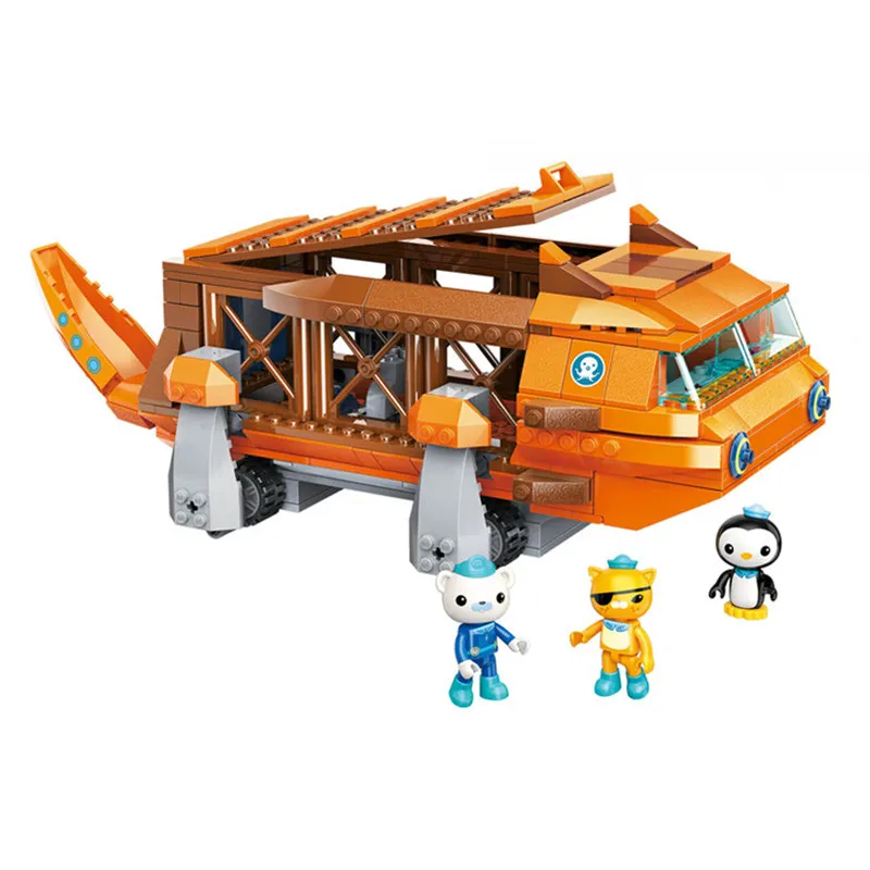 3706 Without Box Enlighten Creator Осьминог Октонавты мультфильм белая акула мобильная база GUP-W строительные блоки наборы кирпичи игрушки для детей - Цвет: 3706 Without Box