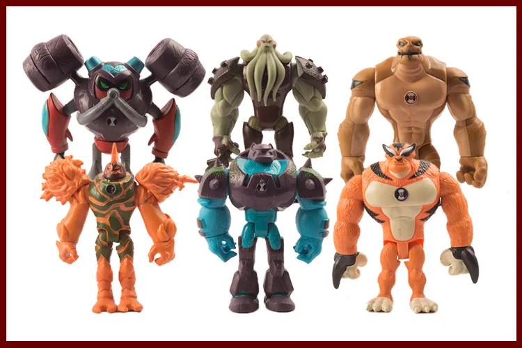11 шт. Ben 10 Tennyson серый Kwestie Heatblast Humongousaur Rack Vilgax мини ПВХ фигурка Коллекционная