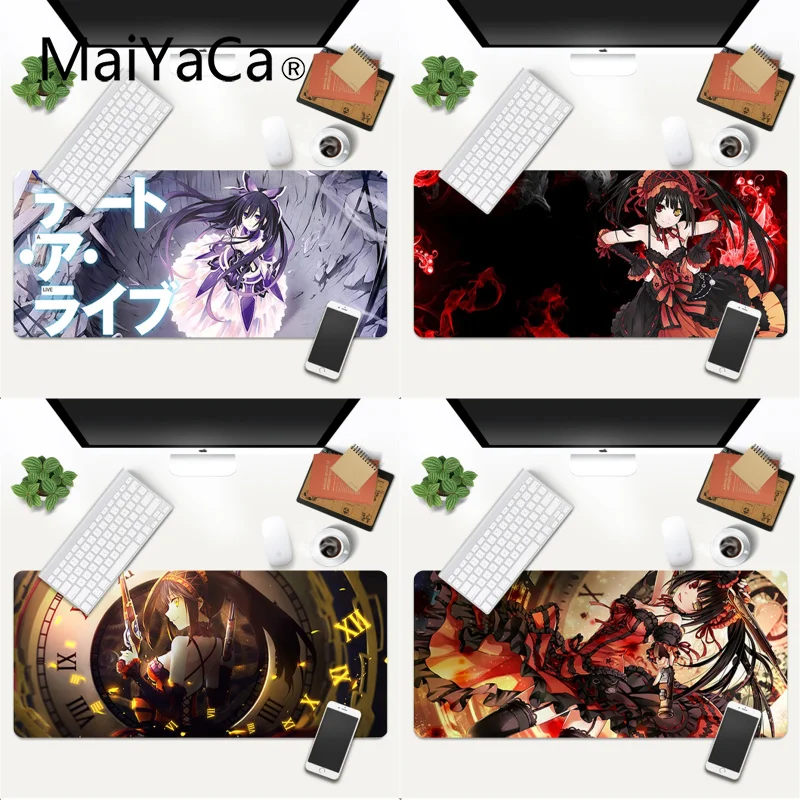 

DATE A LIVE Anime 18 Mouse Pad Locking Edge Non-slip Mouse Pad Gaming Mouse Pad Large Deak Mat 700x300mm for overwatch/cs go
