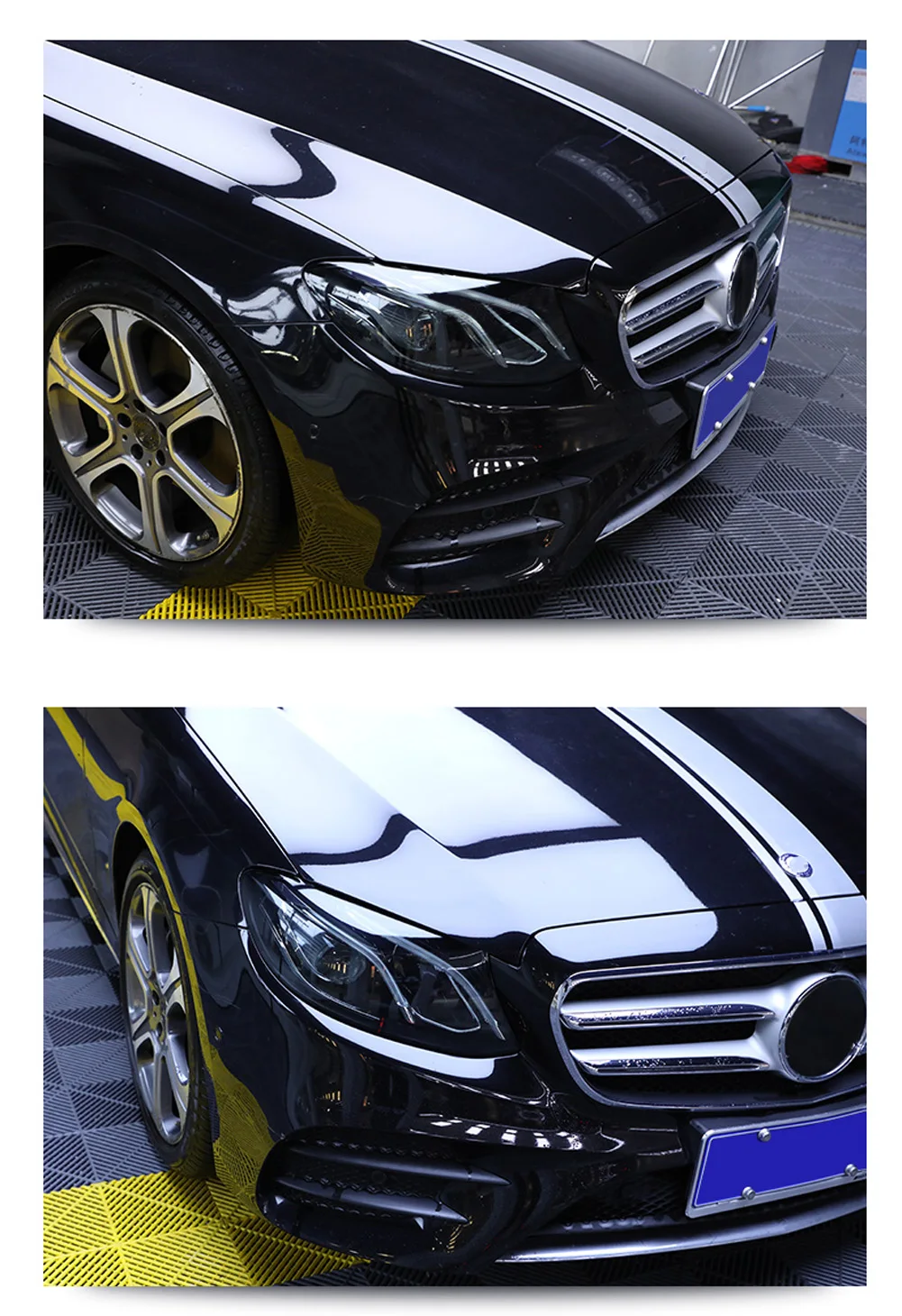 Newest For Mercedes Benz A C E GLC GLA CLA GLS GLE Class W177 W205 W213 Car Headlamps TPU Smoked Black Headlights Protector Film