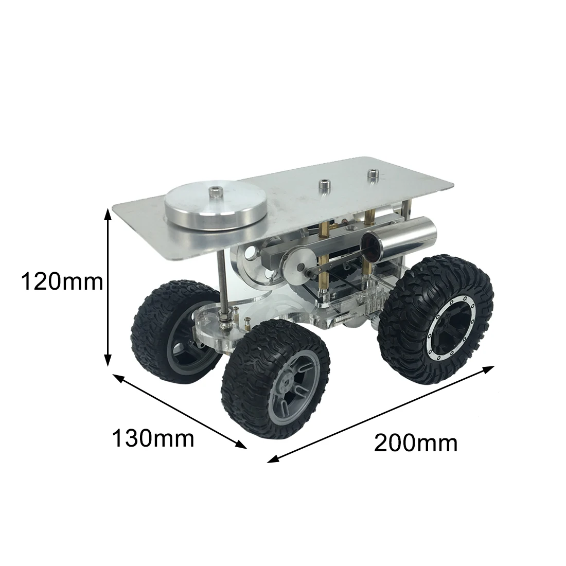 

Stirling Engine Model Tractor Walking And Steering Trolley Science Physical Experiment Toy Creative Gift