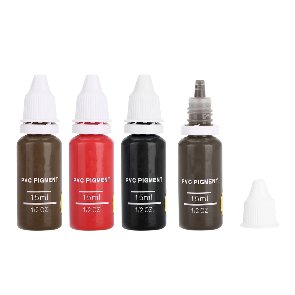 4 Colors Tattoo Pigment Eyebrow Lips Eyeline Microblading Coloring Cream For Permanent Makeup Tool | Красота и здоровье