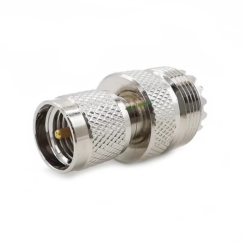 2 шт./лот Mini-UHF штекер к UHF SO239 PL259 гнездовой RF конвертер коаксиальный