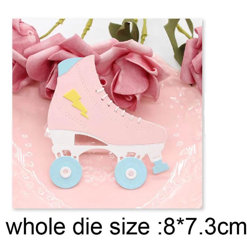 

Cutting Dies Skates New 2021 Metal Cutting Dies For DIY Scrapbooking Paper And Card Making Decorative Embossing Dies Craft Dies