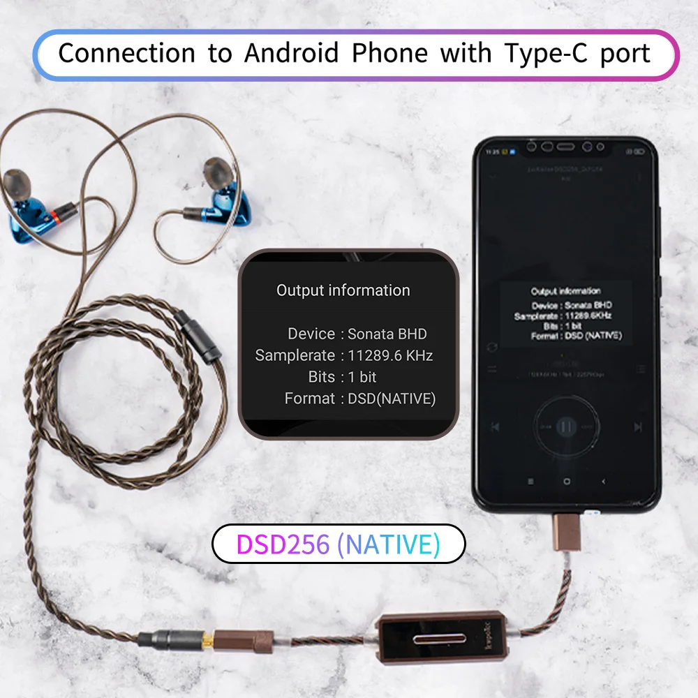 

TempoTec Sonata E35 USB Type C To 3.5MM Headphone Amplifier AMP DAC PCM32bit/384kHz&DSD256 For Android Phone&PC&MAC DUAL CS43131