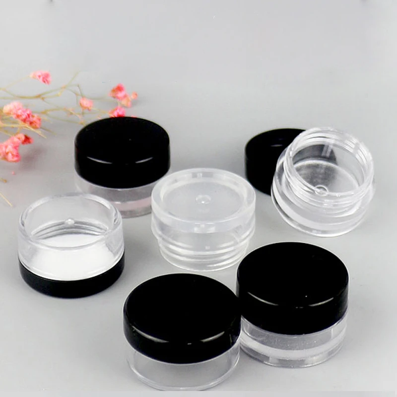 Пластиковые пустые прозрачные косметические банки контейнер для макияжа флакон