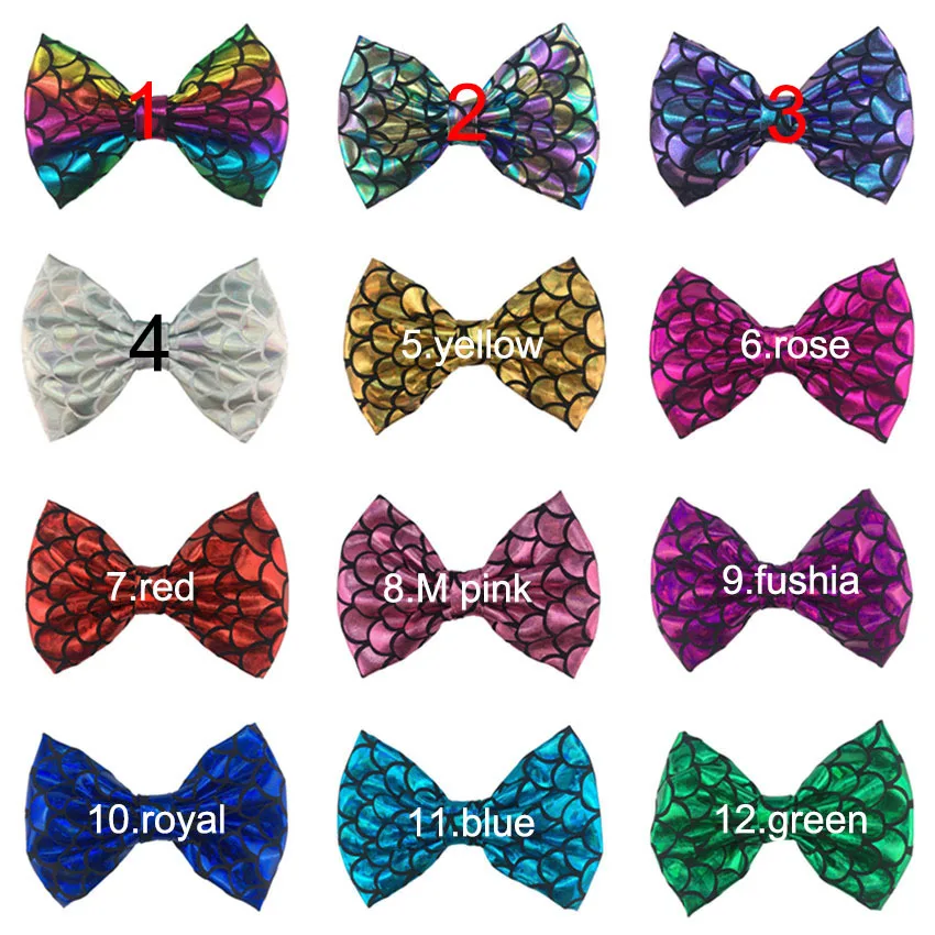 Детский бант для волос русалка 36 шт./лот 5 дюймов | Аксессуары одежды