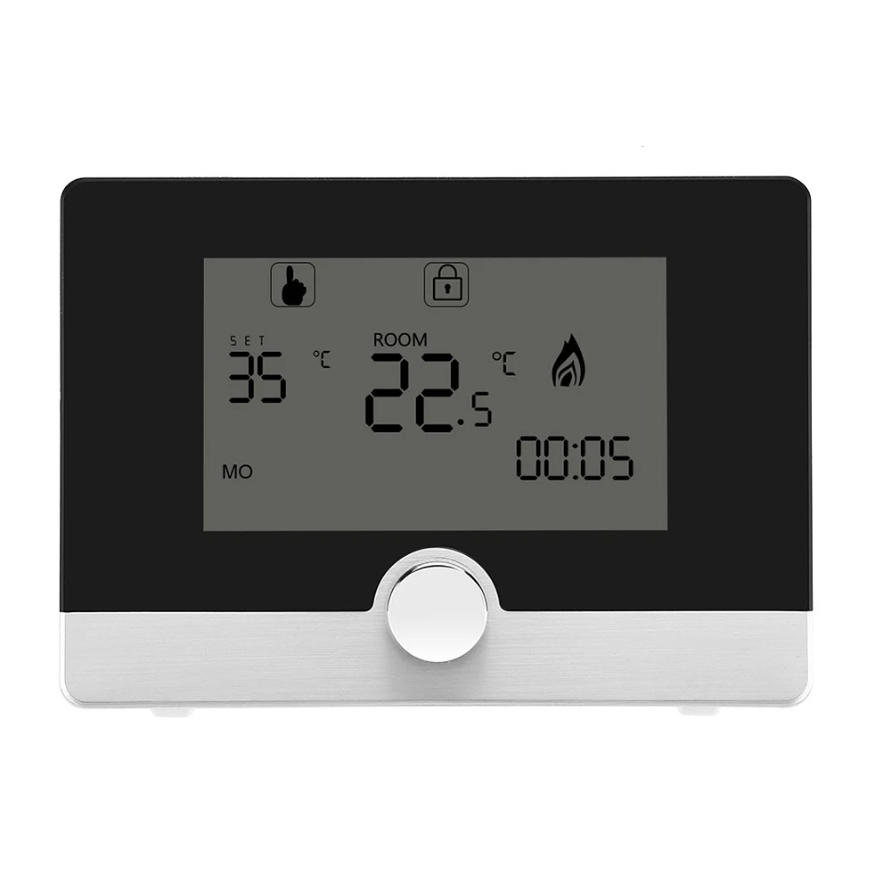 Настенный термостат для котла с электрическим подогревом двойной ЖК-дисплей