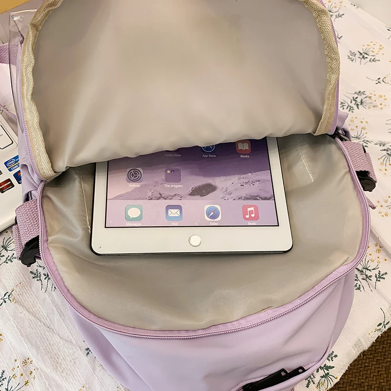 Водонепроницаемый нейлоновый женский рюкзак DCIMOR с вышивкой и несколькими