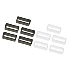 10 шт 20 мм Резиновые Силиконовые часы ремешок петли застежка